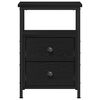vidaXL Bedside Cabinets 2 pcs Black Oak 34x35.5x50 cm Engineered Wood