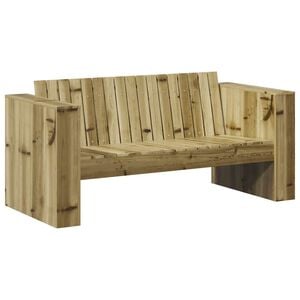 vidaXL Garden Sofa Green 134 x 60 x 62 cm Solid Pine Wood