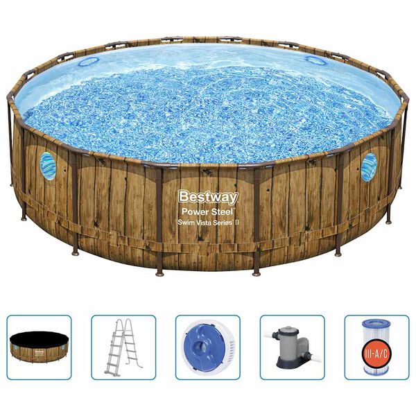 Bestway Power Steel Swimming Pool Set 488x122 cm