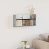 vidaXL Magazine Rack Grey Sonoma 60 x 12 x 30 cm Engineered Wood