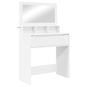 vidaXL Bedroom Dressing Tables with Drawer White 80 x 39.6 x 135 cm