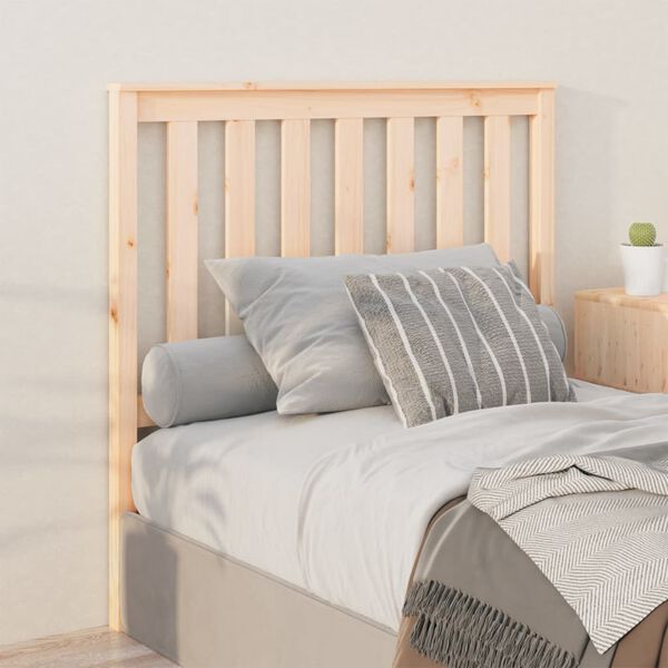 vidaXL Bed Headboard 106x6x101 cm Solid Wood Pine