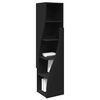 vidaXL Corner Cabinet Black 32x32x140cm Engineered Wood