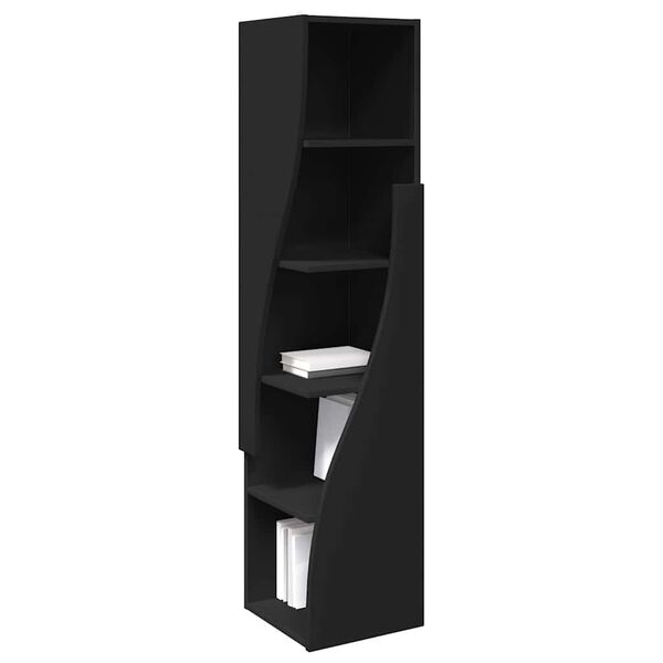 vidaXL Corner Cabinet Black 32x32x140cm Engineered Wood