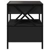 vidaXL Coffee Table with Infinity LED Black 40x40x51 cm