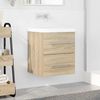 vidaXL Sink cabinet Sonoma Oak 38.5 x 41 x 48 cm Engineered Wood