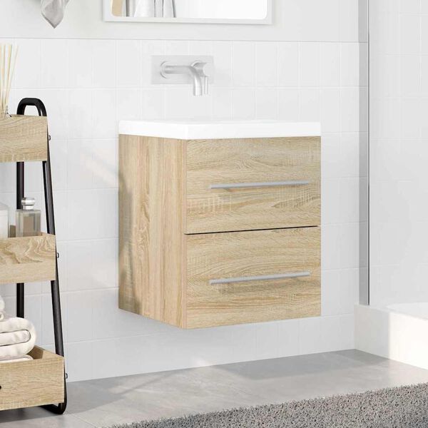 vidaXL Sink cabinet Sonoma Oak 38.5 x 41 x 48 cm Engineered Wood