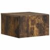vidaXL Wall-Mounted Bedside Cabinet Smoked Oak 33 x 34.5 x 20 cm