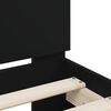 vidaXL Bed Frame without Mattress with Headboard Black 90x200 cm