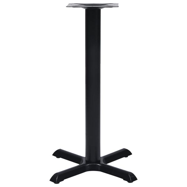 vidaXL Bistro Table Leg Black 56x56x72 cm Cast Iron
