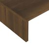 vidaXL Monitor Stand Brown Oak 110x23.5x9 cm Engineered Wood