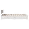vidaXL Bed Frame with Drawers without Mattress White 160x200 cm
