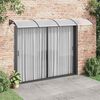 vidaXL Door Canopy Black 350x100 cm Polycarbonate