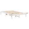 vidaXL Bed Frame White 120 x 200 cm Solid Pine Wood