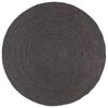 vidaXL Handmade Rug Jute Round 240 cm Dark Grey