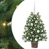 vidaXL Artificial Christmas Tree with 150 LEDs Green 75 cm PE and PVC