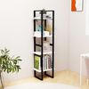 vidaXL 4-Tier Book Cabinet White 40x30x140 cm Solid Pine Wood