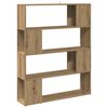 vidaXL Book Cabinet/Room Divider Artisan Oak 100x24x124.5 cm
