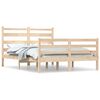 vidaXL Bed Frame | Natural Pine | Solid pine wood | 140x200 cm
