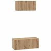 vidaXL TV Cabinet Set Wall-mounted 2 pcs Artisan Oak Engineered Wood