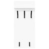 vidaXL Wall-Mounted Coat Rack White 40 x 10 x 90 cm Engineered wood