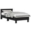 vidaXL Bed Frame with Headboard Black Oak 80 x 200 cm Engineered Wood