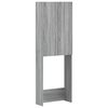 vidaXL Toilet Cabinet ARNHEM Grey Sonoma 66 x 25.5 x 190 cm