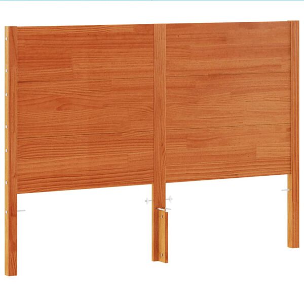 vidaXL Headboard Wax Brown 135 cm Solid Wood Pine