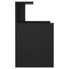 vidaXL Bed Cabinets 2 pcs Black 40x35x60 cm Engineered Wood