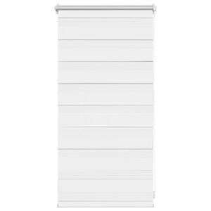 vidaXL Zebra blind 40,9x100 cm Fabric Width 36,7 cm white