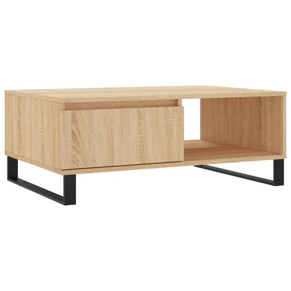 vidaXL Coffee Table Sonoma Oak 90x60x35 cm Engineered Wood