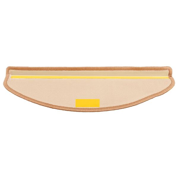 vidaXL Stair Mats Self-adhesive 5 pcs 65x21x4 cm Beige