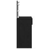 vidaXL Dressing Table Black Oak 100 x 40 x 120 cm Engineered Wood