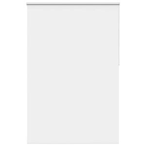 vidaXL Roller Blind Blackout White 145x230 cm Fabric Width 141.6 cm Polyester