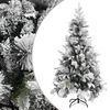 vidaXL Christmas Tree | Green and white | PVC and PE | Large | Collapsible