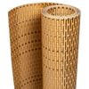 vidaXL Balcony Screen Light Brown 1000x90 cm Poly Rattan