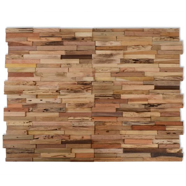 vidaXL Wall Cladding Panels 20 pcs Teak 2 m²