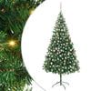 vidaXL Artificial Pre-lit Christmas Tree with Ball Set 210cm 910 Branches