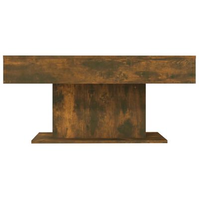 vidaXL Coffee Table Smoked Oak 96x50x45 cm Engineered Wood