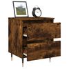 vidaXL Bedside Cabinets 2 pcs Smoked Oak 40x35x50 cm Engineered Wood