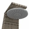 vidaXL Outdoor Shower Grey 55x60x224 cm Poly Rattan and Acacia Wood