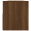 vidaXL TV Cabinet with LED Lights Brown Oak 90x35x40 cm