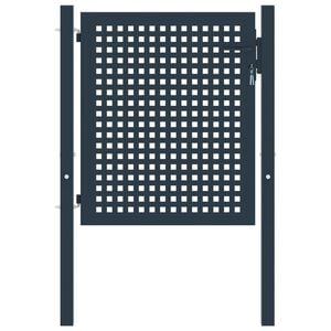 vidaXL Fence Gate Anthracite 102x75 cm Steel