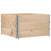vidaXL Pallet Collars 3 pcs 100x100 cm Solid Wood Pine