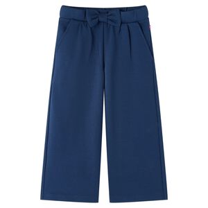 Kids' Pants with Wide Legs Navy 140