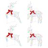 vidaXL Christmas Reindeer 4 pcs 80 LEDs Multicolour 43 x 19 x 65 cm