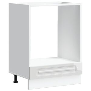 vidaXL Oven Cabinet Kalmar High Gloss White Engineered Wood