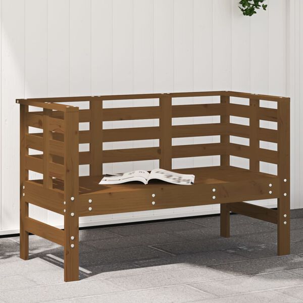 vidaXL Garden Bench Honey Brown 111.5x53x71 cm Solid Wood Pine