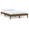 vidaXL Bed Frame without Mattress Honey Brown 140x190 cm Solid Wood