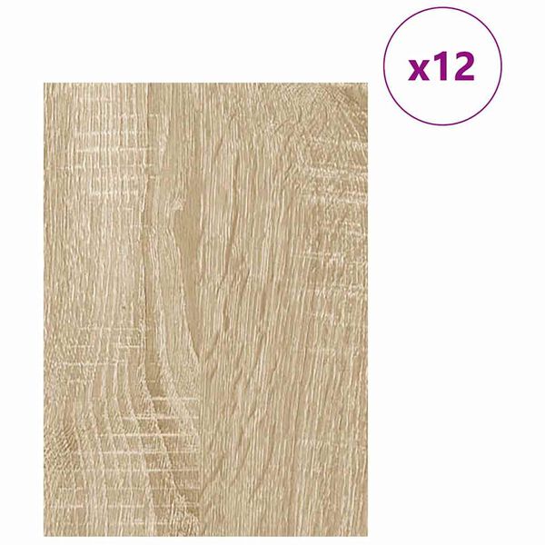 vidaXL Decor Panels 12 pcs Sonoma Oak 30 x 42 x 0.27 cm